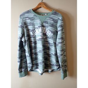 Camp David Summerfest Sweatshirt Milwaukee Green Camo XL Soft Fleece